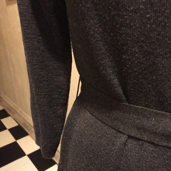 Rabbit Rabbit Rabbit Designs Gray Belted Sweater Dress Size XL - Picture 6 of 9